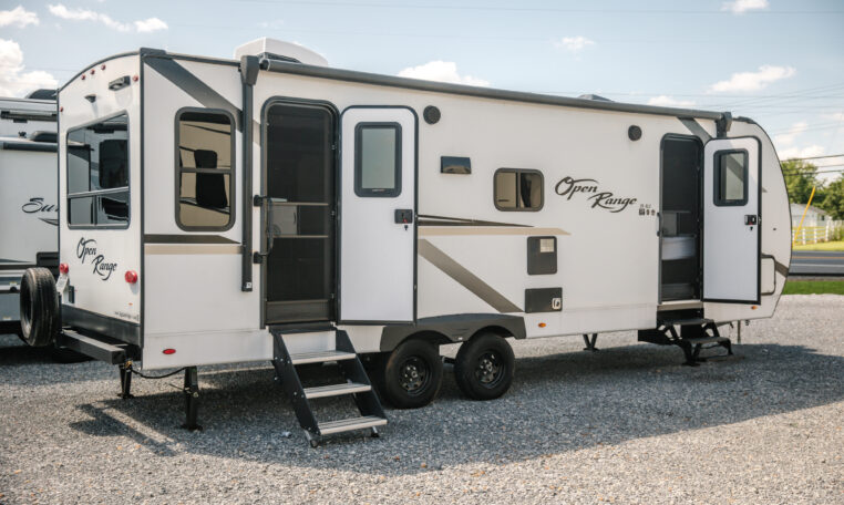 2023 Highland Ridge Open Range 26RLS exterior rear passenger side