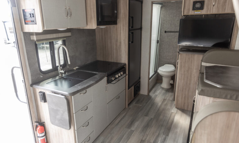 2022 Winnebago Micro Minnie 2108FBS interior kitchen