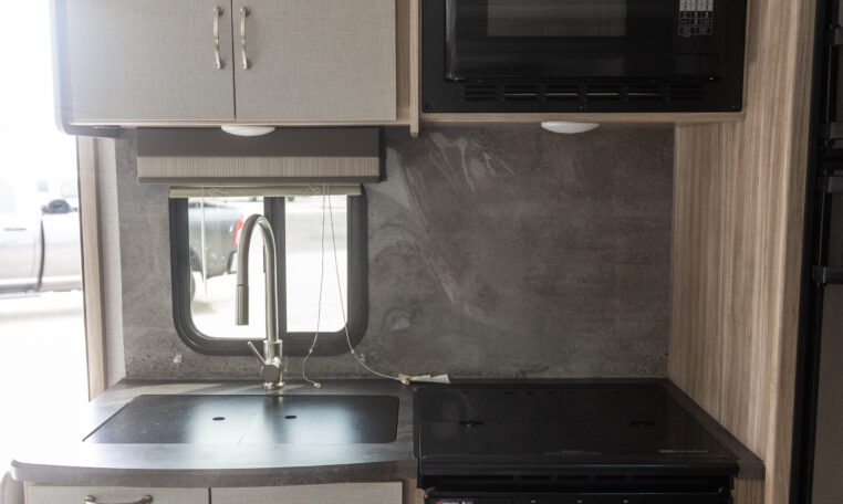 2022 Winnebago Micro Minnie 2108FBS interior kitchen