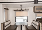 Palomino Puma 25RKQB Travel Trailer interior dining banquet