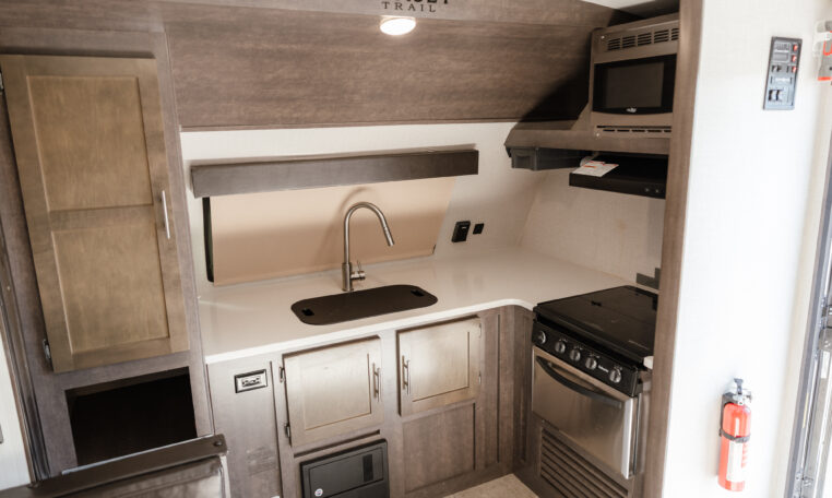 2018 CrossRoads Sunset Trail SS210FK interior kitchen